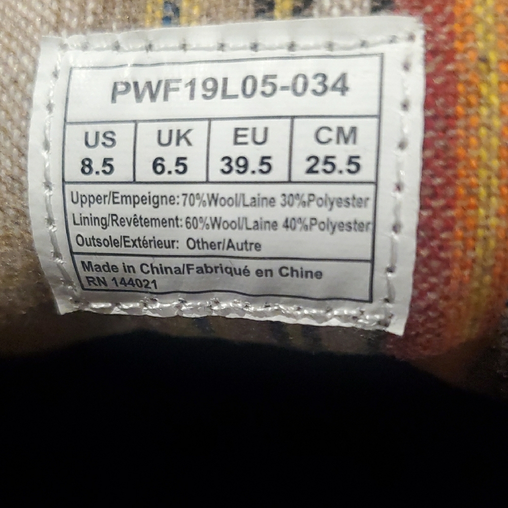 Pendleton Charcoal Gray Women's Wool Sneakers Siz… - image 6